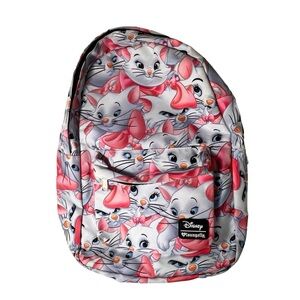 Disney Loungefly Marie Aristocats Bookbag Backpack Rare All Over Print